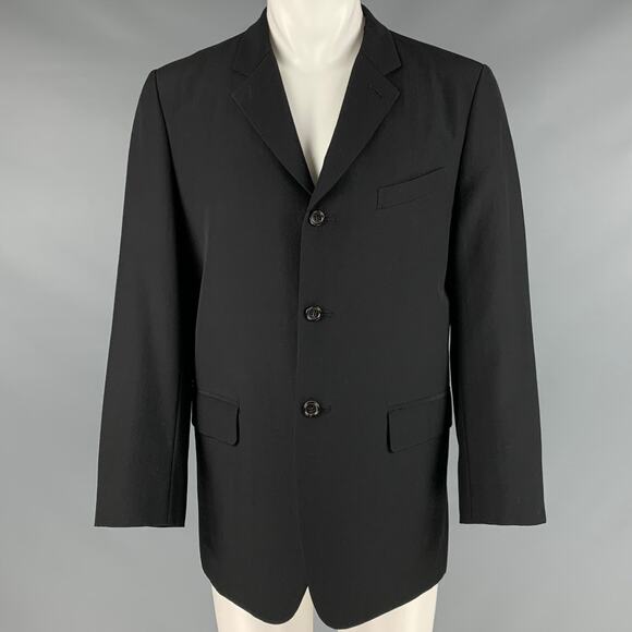 COMME des GARCONS HOMME PLUS Size M Black Single breasted Coat - Picture 1 of 5